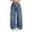 Blue, variant on CAIXIA Womens Baggy Jeans Women's Fashion High Waist Wide Leg Stretch Denim Pants With Beaded Embellishment Comfortable Loose Fit Casual Trousers For Daily Wear,Blue