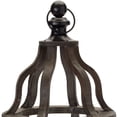 thumbnail image 3 of 23" Brown Flameless Floor Hurricane Candle Holder, 3 of 4