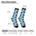 thumbnail image 2 of KLL Airplanes and Aviation Signs Print Cool Socks Men's Women's Crew Socks Funny Crazy Novelty Stockings, 2 of 6