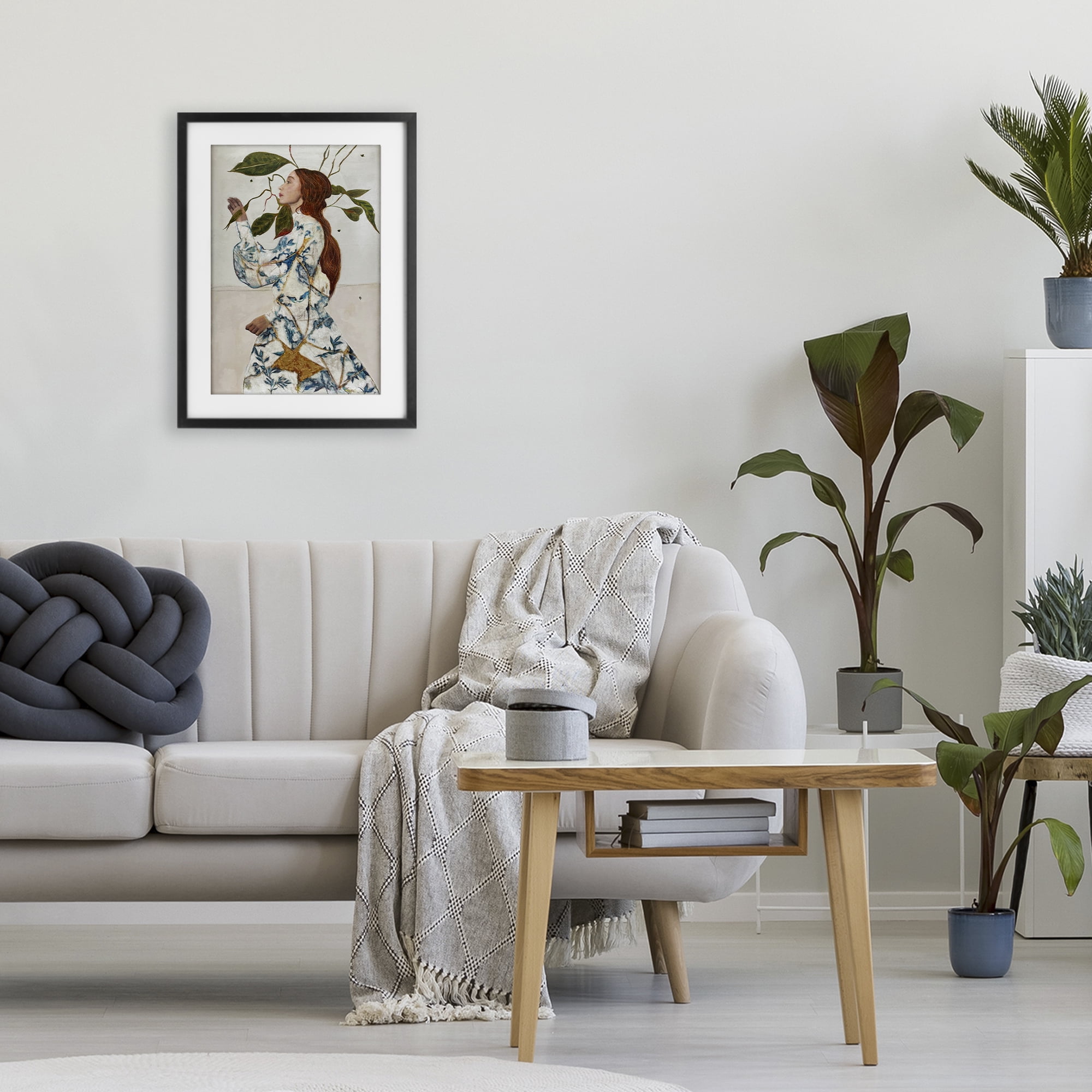 Stupell Industries Le Voyage Fantastique Portrait Black Framed Print Under Glass, design by Karenina Fabrizzi