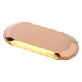 thumbnail image 3 of Yajisi Stainless Steel Nordic Oval Towel Tray Storage Tray Perfect for Snack Cosmetics Jewelry Copper 9.1x4.1 inches / 23.1x10.3 cm Vintage Decorative Serving Plate for Home Kitchen Bathroom, 3 of 9