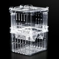 thumbnail image 3 of Ludlz Fish Breeding Box Aquarium Fish Tank Hatchery Incubator Breeder Box Fish Breeding Tanks Acrylic White Breeder Isolation Divider Hatching Boxes with Suction Cups, 3 of 6