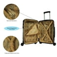 thumbnail image 5 of World 2" 2 Piece Traveler Hardside Carry-On Spinner Luggage Set, Multicolor, 5 of 13