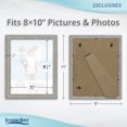 thumbnail image 5 of Icona Bay 8x10 Alder Gray Picture Frames, 3 Pack, Exclusives Collection (US Company), 5 of 7