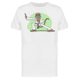 T-shirt Divertente Karate 'Eat Sleep Karate' – Cintura Nera, 100% Cotone, Uomo - Foto 4