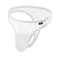 thumbnail image 1 of Mesh String Thong Men's Sexy Thin Underwear Sissy Lingerie Low Waisted Panties Exotic Transparent Briefs Mesh Breathable Thong for Men White M, 1 of 3