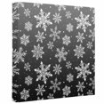 thumbnail image 2 of Ships Next Day Canvas Wall Art 8"x8",Black White Snowflake Christmas Wood Framed Canvas Print Painting,Winter Xmas Snowflakes Ready to Hang Small Picture Wall Decor for Home Bathroom Nursery Kitchen, 2 of 9