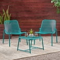 thumbnail image 2 of Noble House Bucknell Ensemble de Conversation Extérieur 3 Pcs en Bleu Mat, 2 of 18