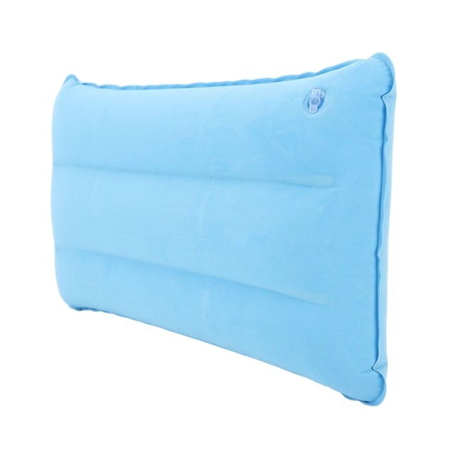 Inflatable Pillow, Air Nozzle Design PVC Retangular Inflatable Camping Pillows for Tent Sky Blue,Navy Blue