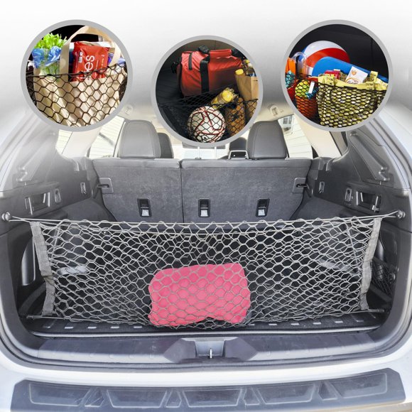 Filet de Coffre Style Enveloppe pour Subaru Outback (BR/BM) - Organisateurs et Rangements de Coffre Premium - Filet de Bagages pour Crossover - Meilleur Organisateur de Voiture pour Subaru Outback (BS)
