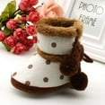 thumbnail image 6 of Newborn Baby Boys Girls Winter Snow Boots Infants Warm Crib Shoes Booties, Coffee, 6 of 6