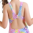 thumbnail image 5 of Gyratedream Girls One Piece Swimsuit Beach Bathing Suit Swimwear for Kids Children Swimming Suit 2-14 Years, 5 of 6