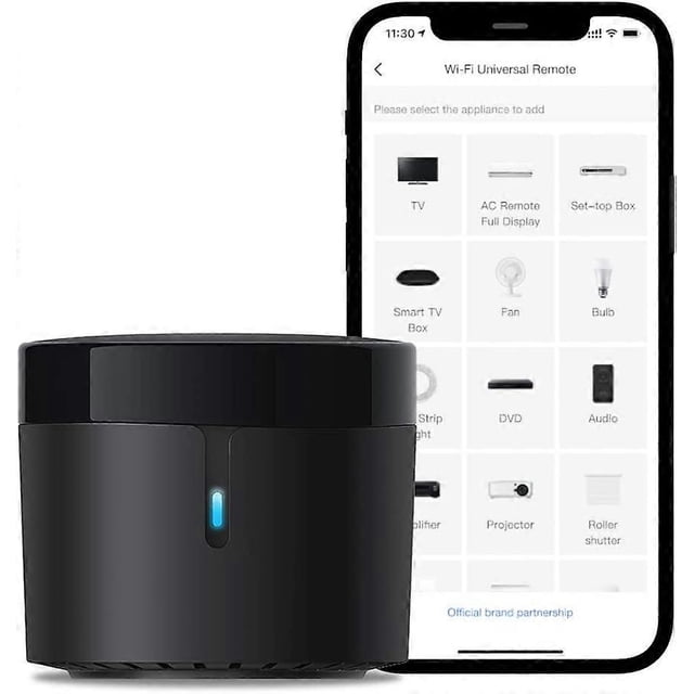 Mini Universal IR Audio Video Remote Control, WiFi Remote Smart Hub, Compatible with Alexa
