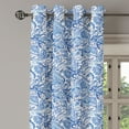 thumbnail image 3 of Ambesonne Blue Grommet Curtain, Native Natural, 50" x 54", Pale Blue White and Blue, 3 of 6