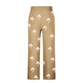 thumbnail image 4 of Pantalones largos para hombre, cintura elástica, transpirables, cómodos, suaves, informales, de playa, de poliéster., 4 of 5