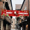 thumbnail image 1 of Feliz Navidad Santa Banner banderines adorno fiesta de Navidad decoración colgante-- brillar  Electrónica, 1 of 4