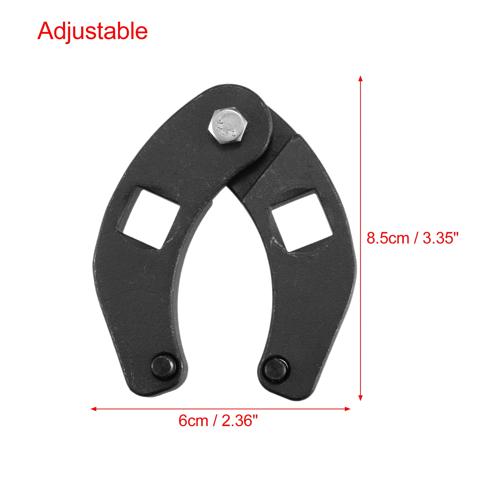 Unique Bargains Adjustable Gland Nut Wrench Square Drive Spanner Tool for Hydraulic