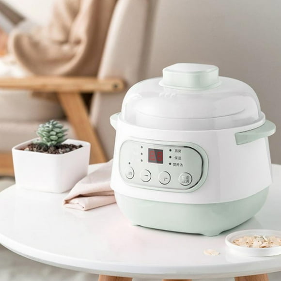 Slow Cooker, Electric Slow Stew Rice Cooker with Ceramic Interior Pot Uniform Heating Food Steamer for Home Kitchen Resturant