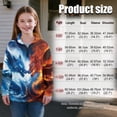 thumbnail image 7 of Uorisanigo Girls Half Zip Sweatshirt with Long Sleeve, Oversized Fire Ice Dragon Sweatshirts for Teen Girl, Fashion Quarter Zipper Cropped Sweatshirt Fall Winter Clothes Outerwear, 7 of 7