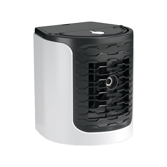HomeLife Desktop Cooling Fan Low Noise Plug-Play Portable Air-conditioning Fan with Light Handle Design Wind Speed Adjustable Air Conditioners Table Air Cooler USB Cooling Device