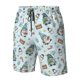 thumbnail image 4 of Balery Winter Wonderland Light Blue Traje de Baño Estilo Hawaiano para Hombre, Shorts de Secado Rápido con Bolsillos-X-Large, 4 of 6