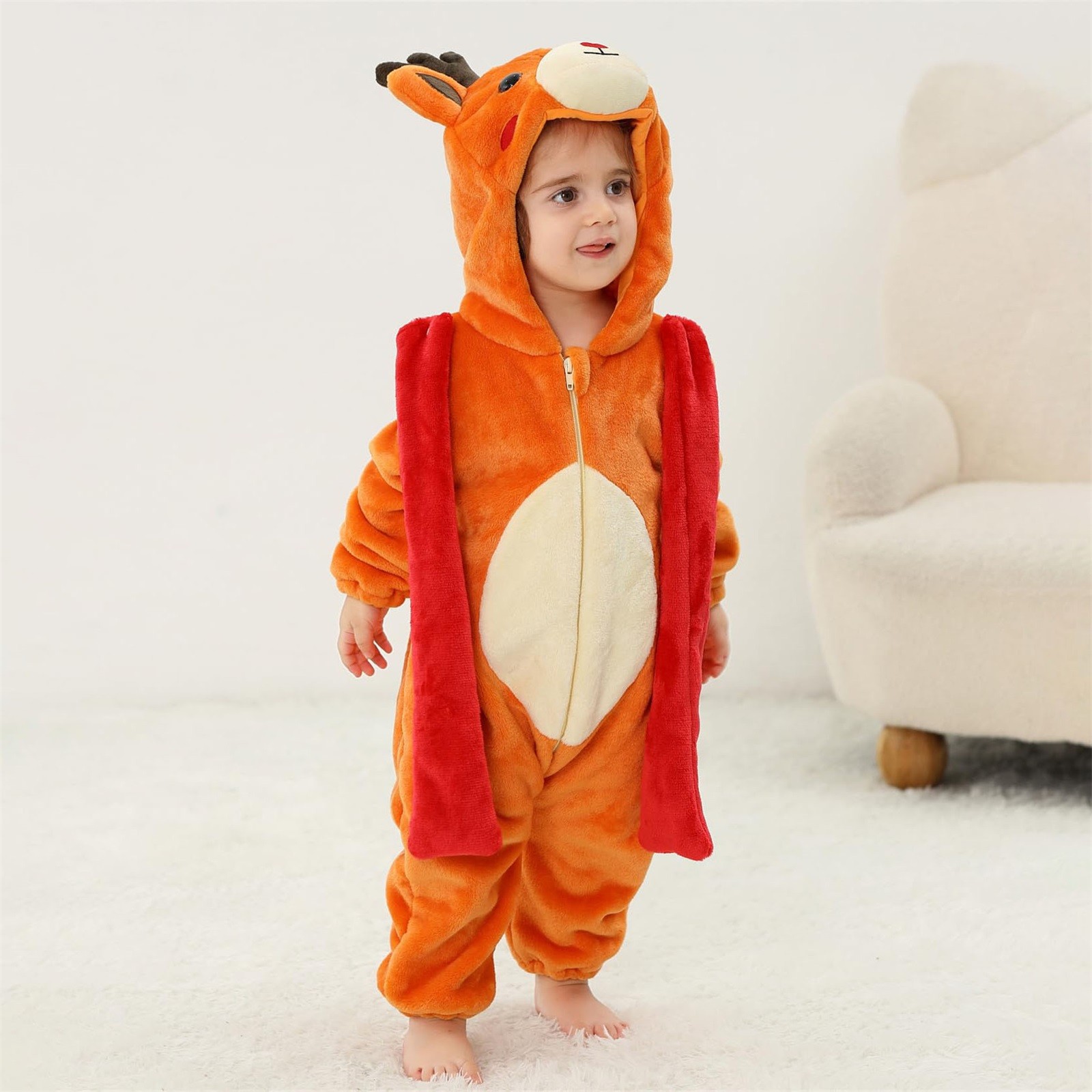 FDDMis Toddler Halloween Outfit Christmas Outfits Onesies 0-3 Months Girl 3 Month Boy Clothes Kid Clothes for 11 Year Old Girls Baby Clothes 9-12, Orange 5-6 Years