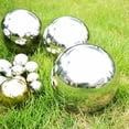 thumbnail image 4 of GadgetVLot 6Pcs Mirror Reflective Garden Balls Stainless Steel 360-Degree Sphere Polished Home Ornament Decor Gazing, 4 of 13
