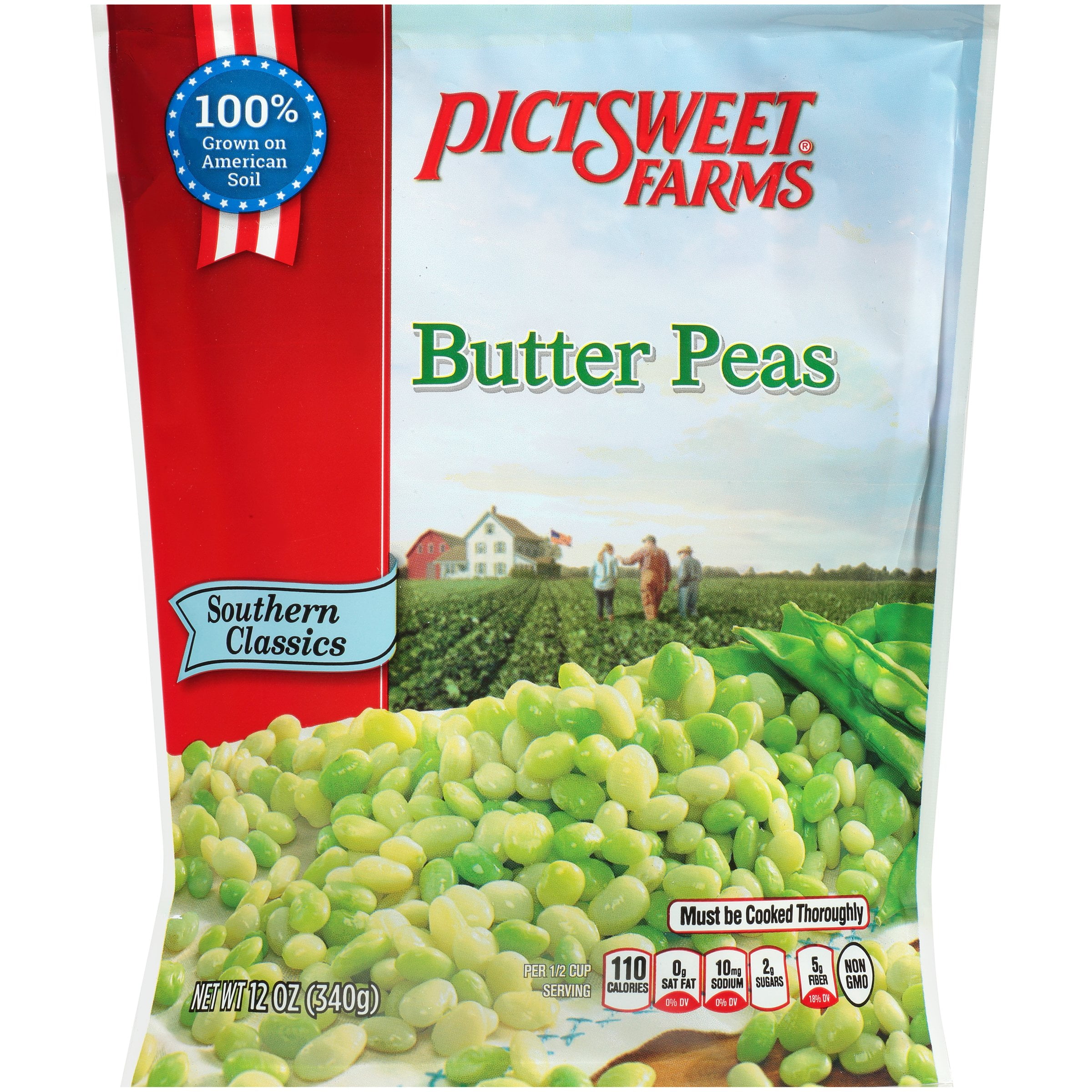 Pictsweet Farms® Southern Classics Butter Peas 12 oz. Stand Up Bag
