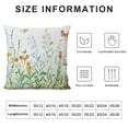 thumbnail image 6 of JRXY  Floral Pillow Covers Set of 2, Spring Butterfly Flower Throw Pillow Covers Green Plants Decorative Pillow Case, Summer Cushion Cover Farmhouse Pillow Decor for Couch Sofa White, 6 of 6