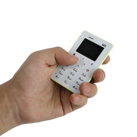- Ultra Thin Card Pocket Mini Mobile Phone Dual Band Low Radiation for Kids