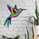 thumbnail image 4 of Estatua de arte de pared,arte de la pared estatua de colibrí de metal decoración al aire libre,colgante pared escultura jardín decoración valla,decoración de pared colibrí adornos, 4 of 9