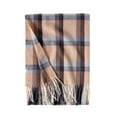 thumbnail image 2 of Clearance! Baberdicy Women's Autumn and Winter Colorful Plaid Shawl Thickening Warm Fringe Scarf Scarf Khaki, 2 of 8