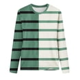 thumbnail image 4 of ChaoHeng Women Casual Long Sleeve Print Round Neck Loose T-Shirt Blouse Tops,Women's Sweatshirts and Hoodies Plus Size New Trendy(Green,S), 4 of 4