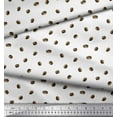 thumbnail image 2 of Soimoi White Cotton Cambric Fabric Coffee Beans Food Fabric Prints By Yard 42 Inch Wide, 2 of 3
