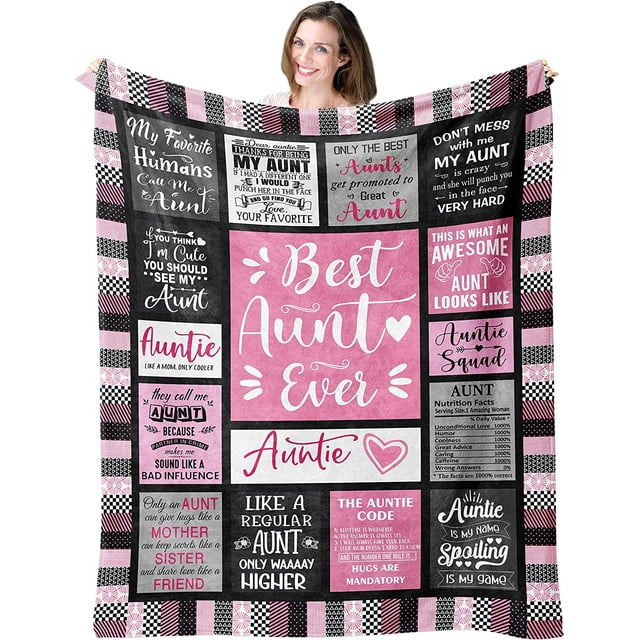 LHSHID Super soft flannel blanket Christmas Halloween Mother's Day blanket gift 50x60in