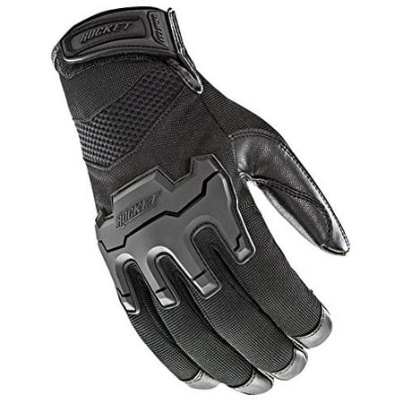 Joe Rocket Men's Eclipse Motorcycle Gloves (Black, Large)