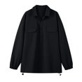 thumbnail image 4 of Bxsruta Men's Pullover Shirts Long Sleeve Half Button Down Tops with Pockets Textured Casual Workwear, 4 of 7