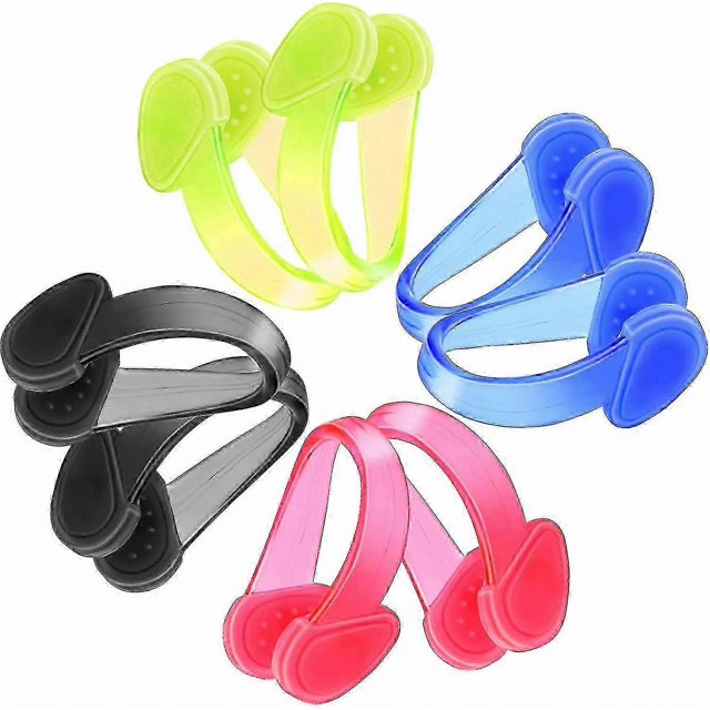 8-Pack Silicone Nose Clips for Swimming, Waterproof Design for Kids and Adults
