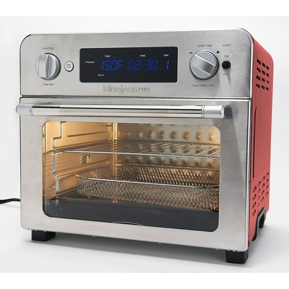 Restored Blue Jean Chef 23L Digital Air Fryer Toaster Oven Red (Refurbished)