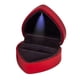 thumbnail image 4 of Caja de anillo en forma de corazón para propuesta de boda, caja de anillo de compromiso, caja de regalo de joyería con Rojo, 4 of 9