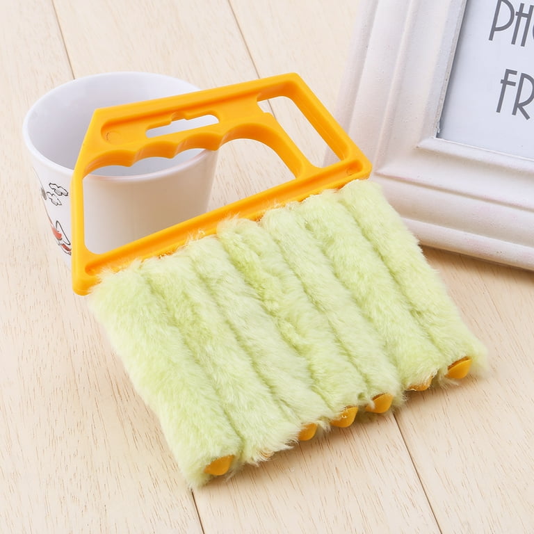 Dilwe Warehouse Practical Mini-Blind Cleaner Brush Vertical Window Blinds Brush Cleaner Mini Handheld Magic Blind Cleaning Brush Novelty Household Tool for Shutter