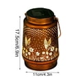 thumbnail image 3 of Hummingbird Solar Lantern Outdoor Waterproof, Metal Hanging Solar Garden Light with Openwork Design, Decorative Lantern for Patio Yard Pathway, Gifts for Mother's Day, 3 of 6