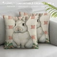 thumbnail image 3 of Qinduosi Pillow Covers Set of Buffalo Plaid Rabbit Eucalyptus Leaves Home Decor for Couch Sofa, 3 of 5