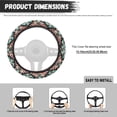 thumbnail image 5 of Uorisanigo Aztec Print Car Steering Wheel Protector 15 Inch Modern Fluffy Steering Wheel Cover for Winter Soft Car Steering Wheel Protector for SUV Sedan Vehicle Car Decor Gift for Wife, 5 of 8