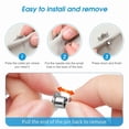 thumbnail image 3 of 120PCS Locking Pin Back Metal Pin Backing, Locking Pin Keeper Clasp for Brooch Enamel Lapel, 3 of 8