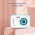 thumbnail image 4 of Cámara digital 1080P Mini cámara digital para niños Cámara de video digital para niños Lente dual Pantalla IPS de 2.4 pulgadas Batería incorporada Lindos marcos de fotos Juegos interesantes con correa Irfora Cámara digital, 4 of 7
