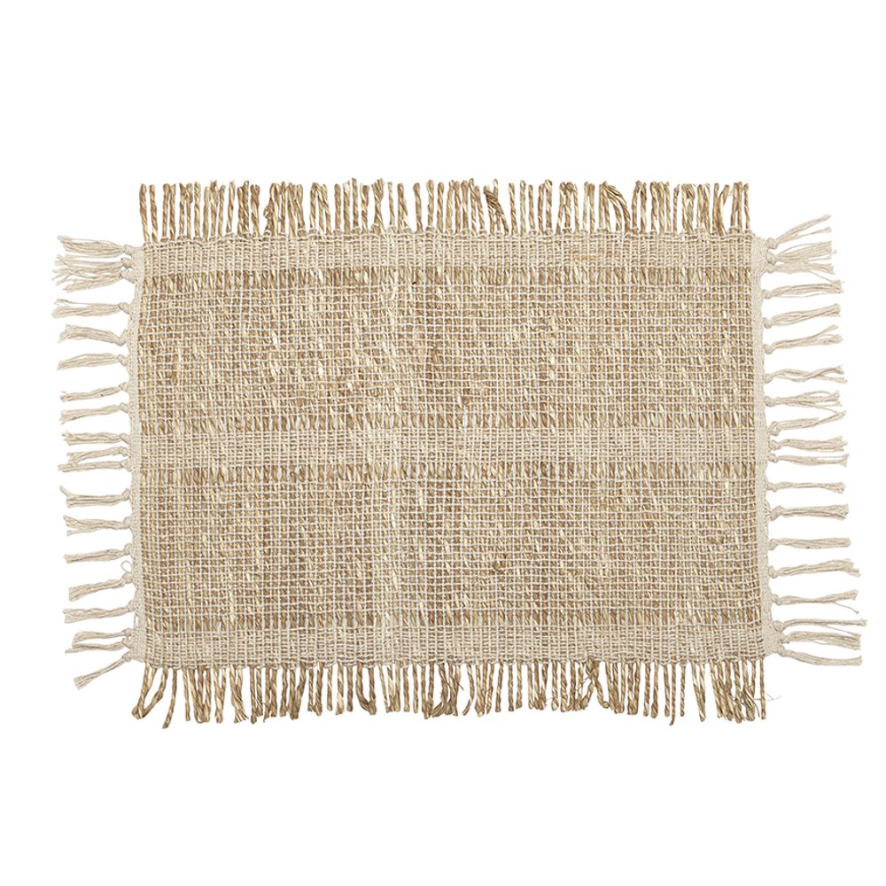 Harman Bali Natural Woven Placemat Rectangle 13" x 19" Seagrass and