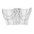 thumbnail image 5 of Abbraccia Lace Corset Belt Tie Back Corset for Women Decorative Adjustable Wide Waist Belt White, 5 of 10