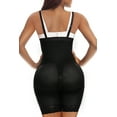 thumbnail image 2 of YIANNA Fajas Colombianas Shapewear for Women Tummy Control Body Shaper Butt Lifter with Zipper Crotch Black 2X-Large, 2 of 7