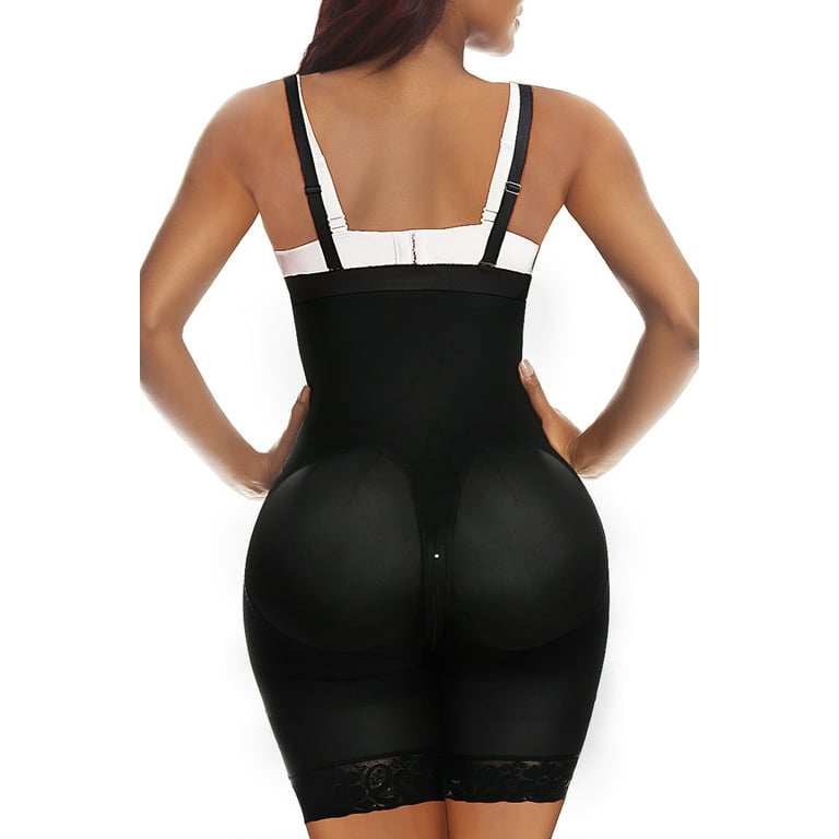 YIANNA Shapewear for Women Tummy Control Fajas Colombianas Body Shaper Open  Bust Strapless Bodysuit Thong Black 7200 S - ShopStyle